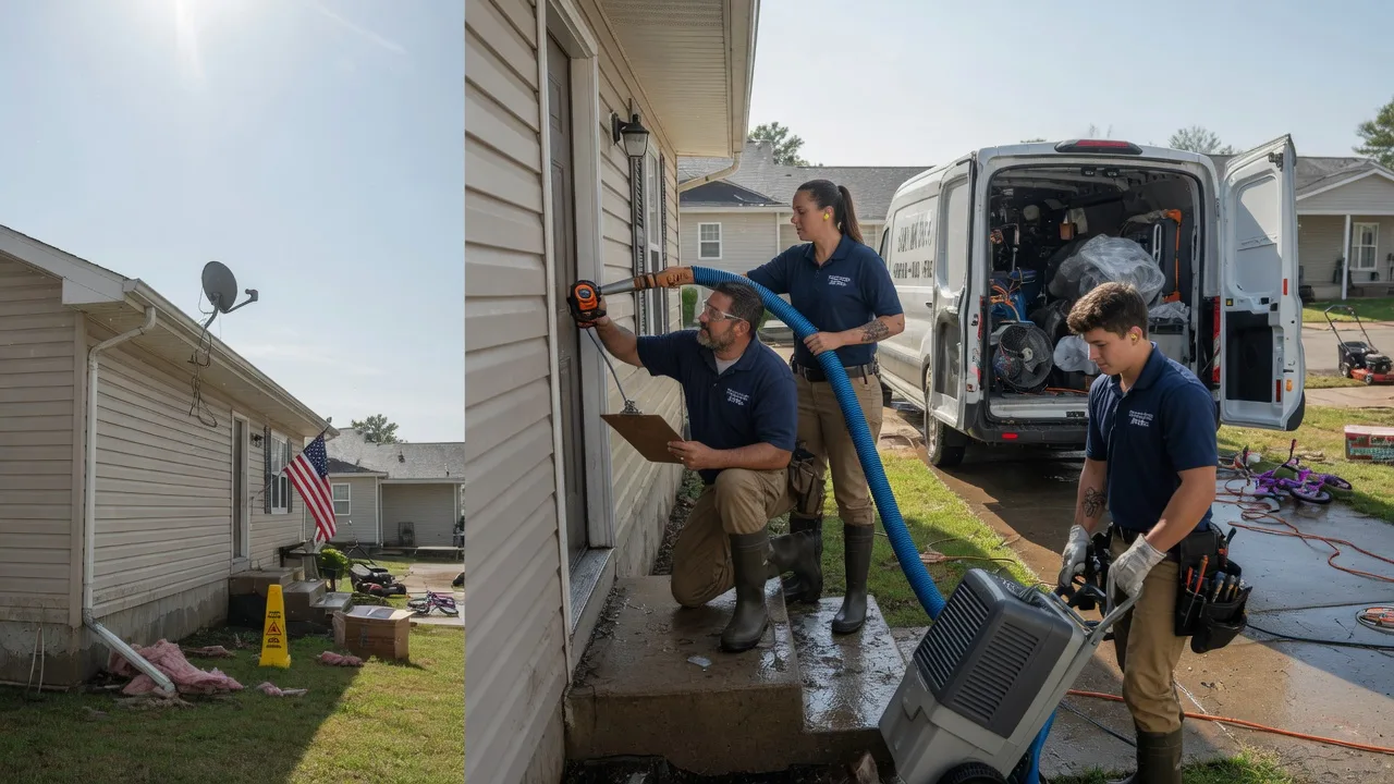 Ceiling Water Damage Restoration in Petersburg, IL near me